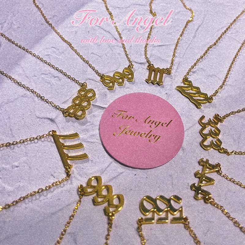 angel number necklace
